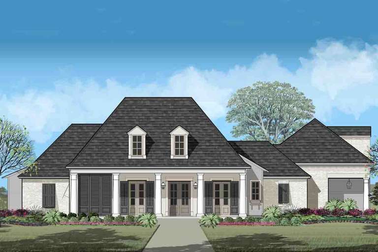 French Country House Plan #7516-00037 Elevation Photo