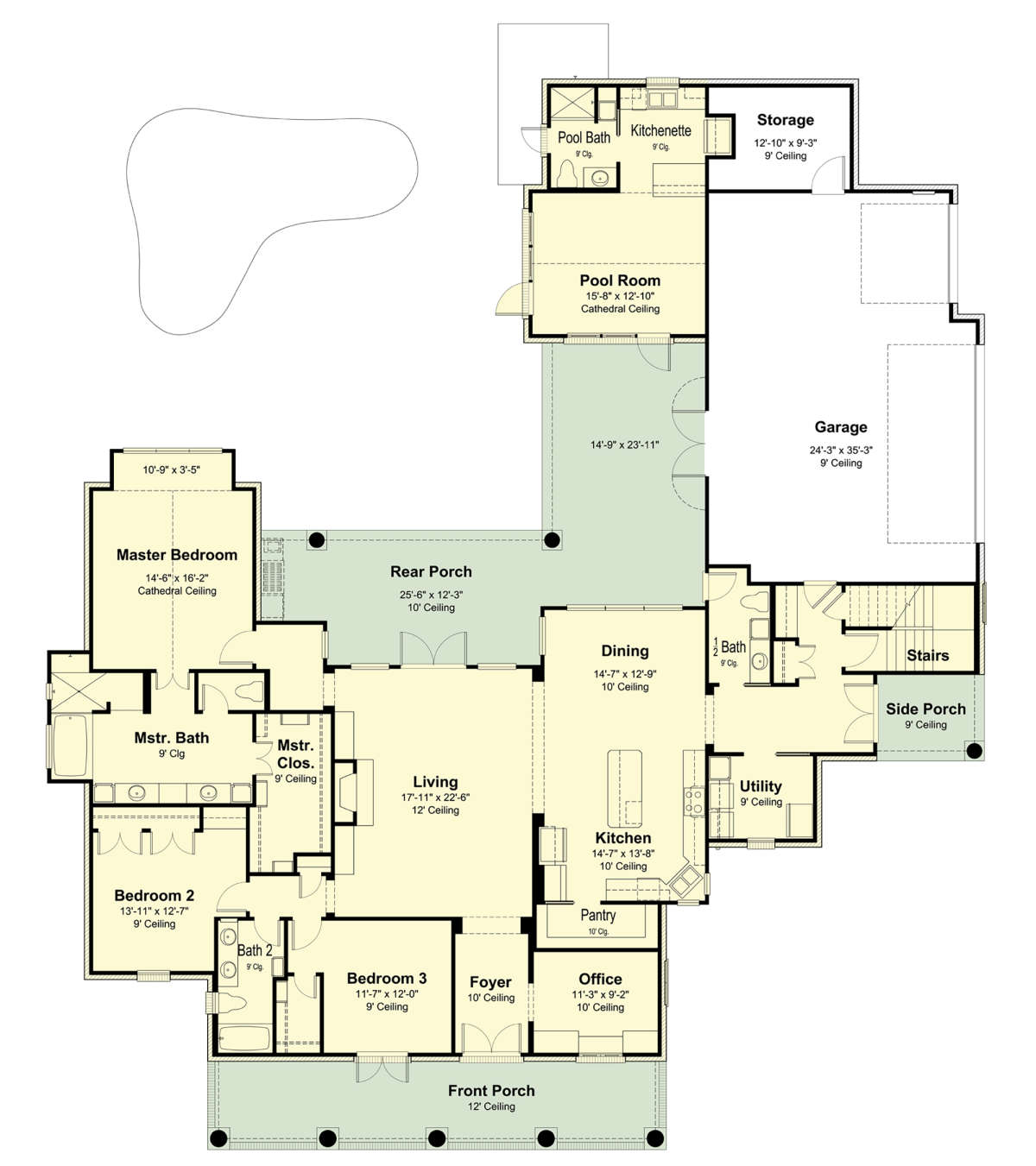 Main Floor for House Plan #7516-00037