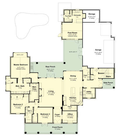 Main Floor for House Plan #7516-00037