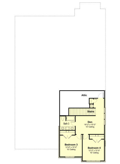 Second Floor for House Plan #7516-00038