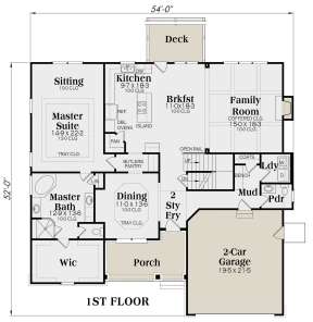 Main Floor for House Plan #009-00279
