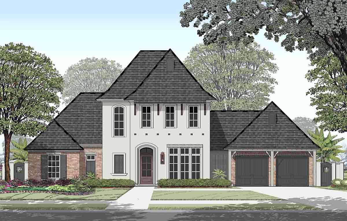 House Plan 7516 00039 French Country Plan 3 630 Square Feet 4 Bedrooms 4 5 Bathrooms