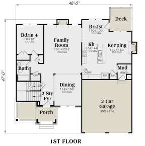Main Floor for House Plan #009-00280