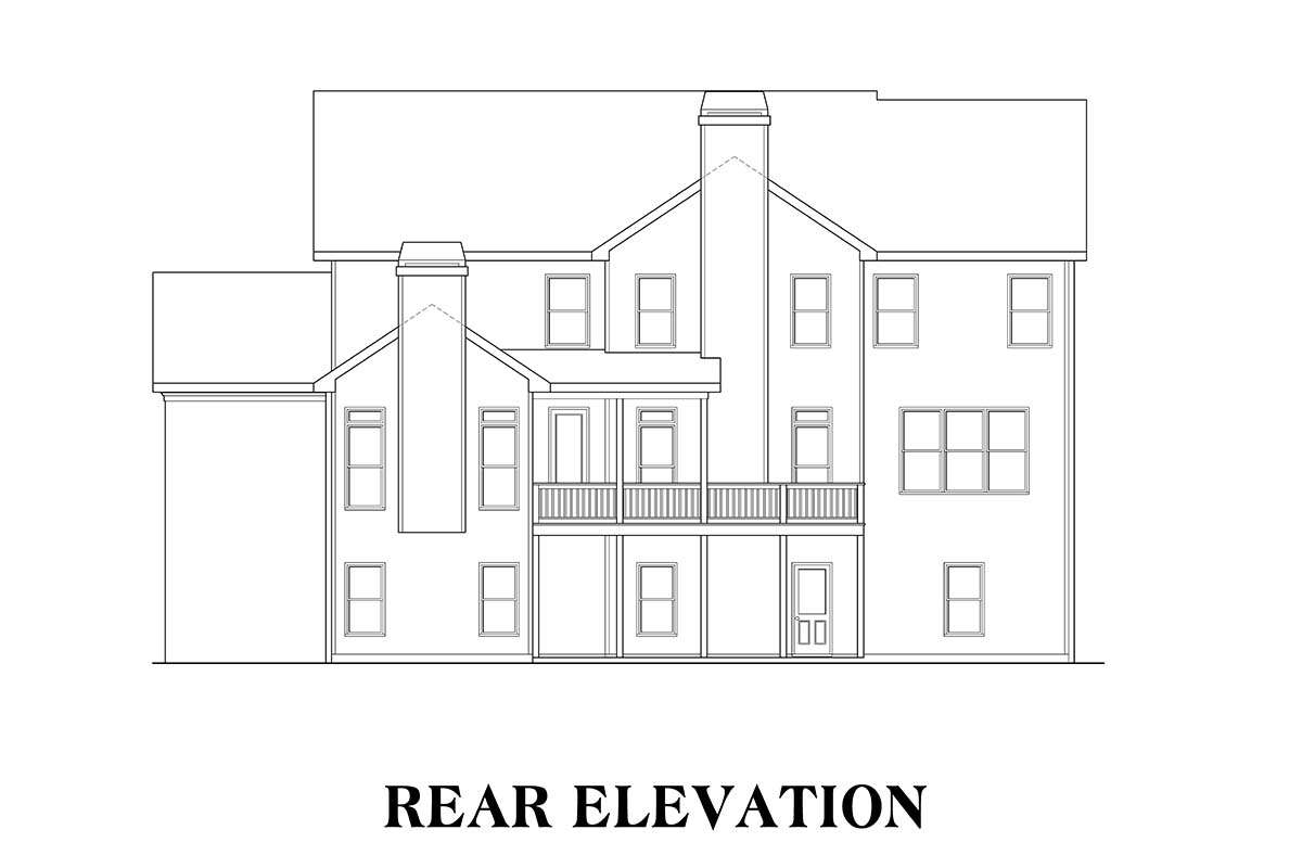 Traditional House Plan #009-00283 Elevation Photo