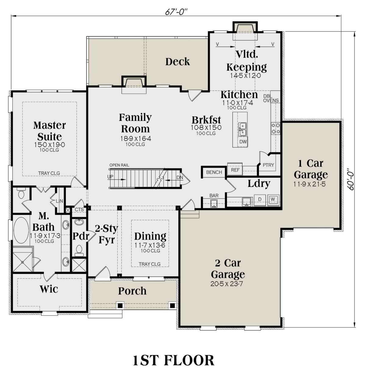 Main Floor for House Plan #009-00283