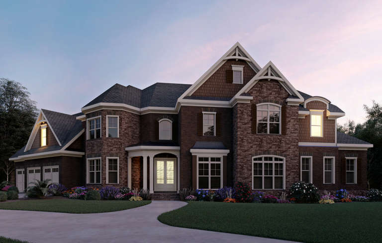 European House Plan #009-00284 Elevation Photo