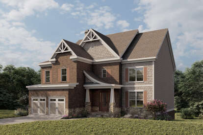 5 Bed, 4 Bath, 3301 Square Foot House Plan - #009-00285