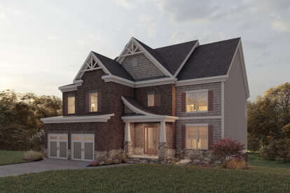 European House Plan #009-00285 Elevation Photo