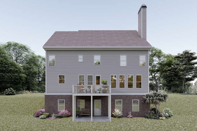 European House Plan #009-00285 Elevation Photo