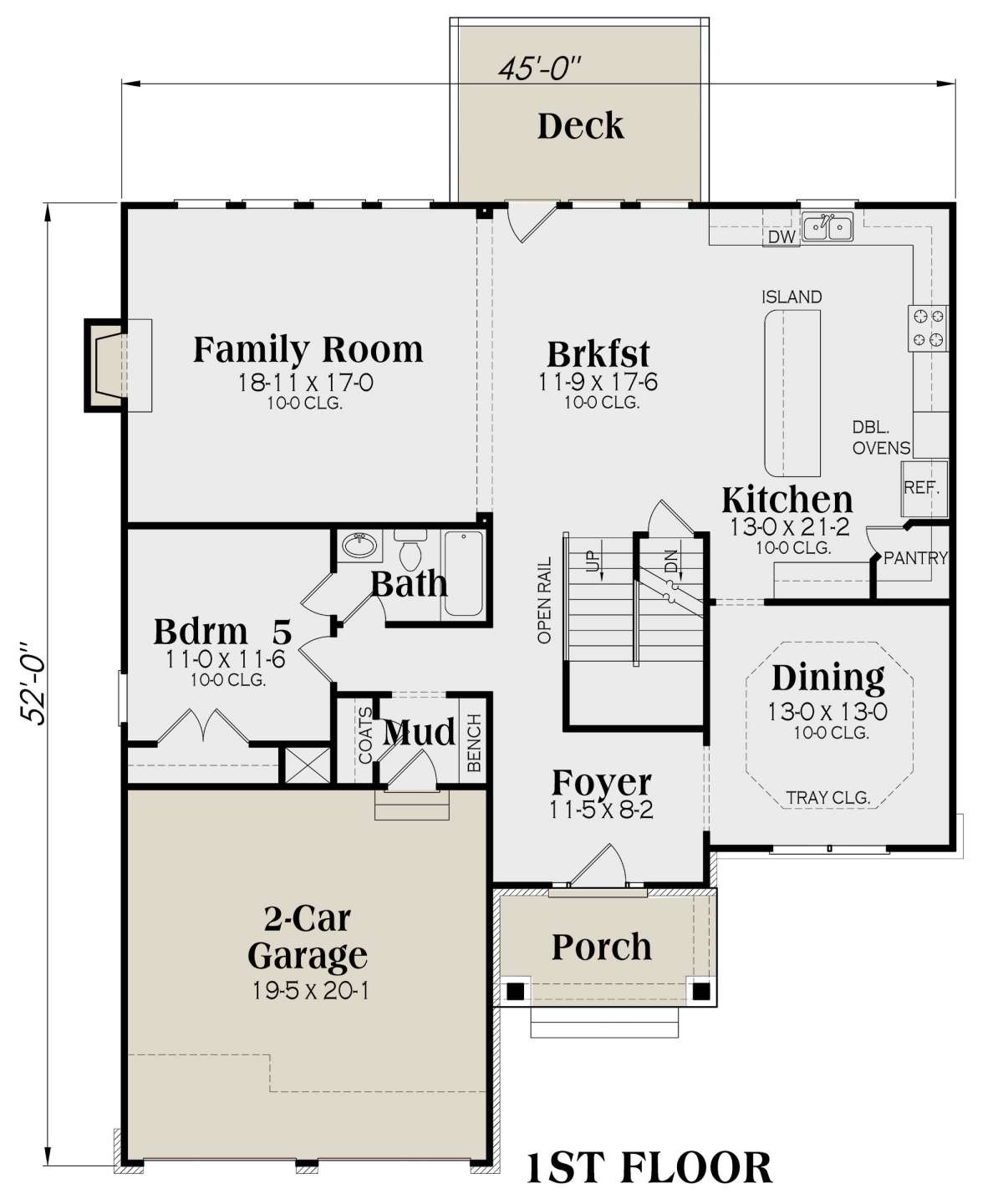 Main Floor for House Plan #009-00285