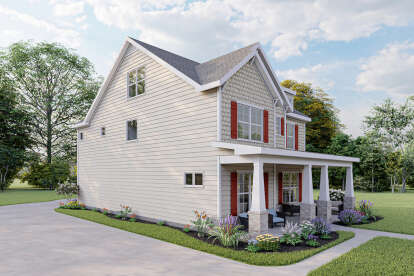Craftsman House Plan #009-00286 Elevation Photo