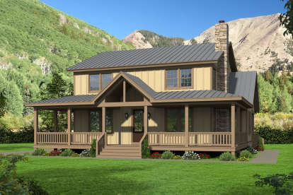 Mountain House Plan #940-00166 Elevation Photo