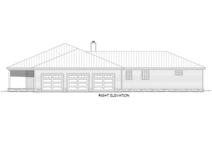 Ranch House Plan #940-00167 Elevation Photo