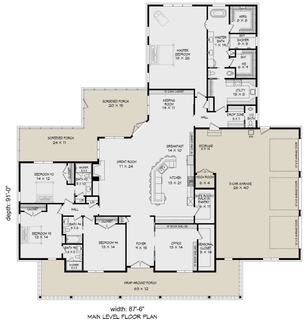 Main Floor for House Plan #940-00167