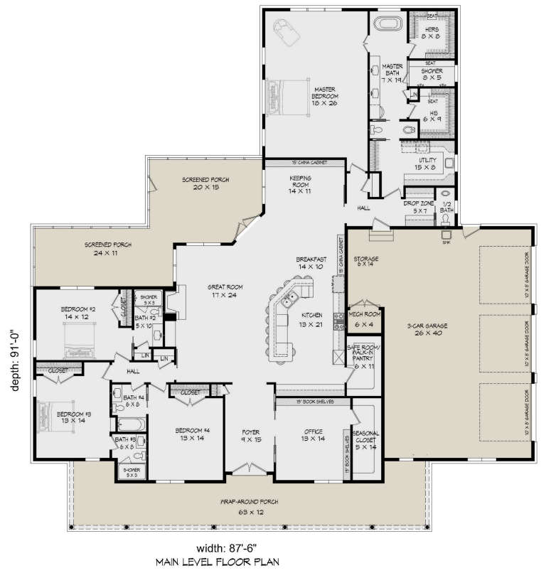 House Plan House Plan #23636 Drawing 1