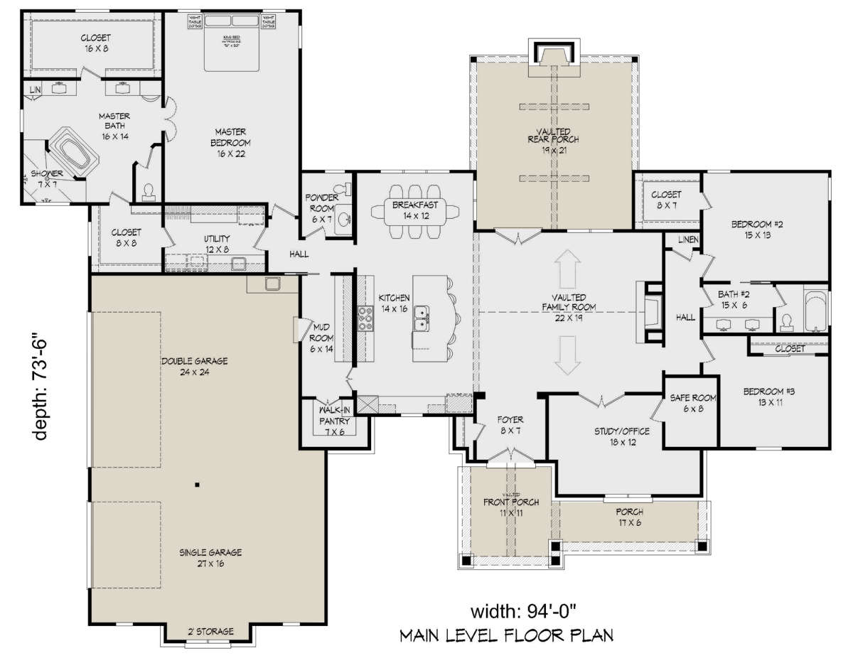 Main Floor for House Plan #940-00169