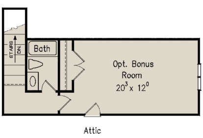 Optional Second Floor for House Plan #8594-00343