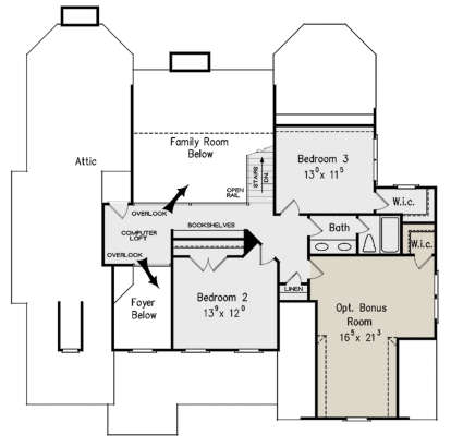 Second Floor for House Plan #8594-00344