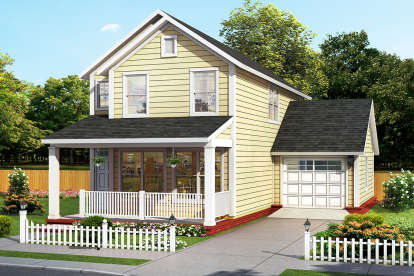 2 Bed, 2 Bath, 1564 Square Foot House Plan - #4848-00356