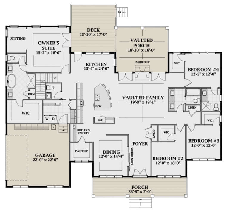 House Plan House Plan #23646 Drawing 1