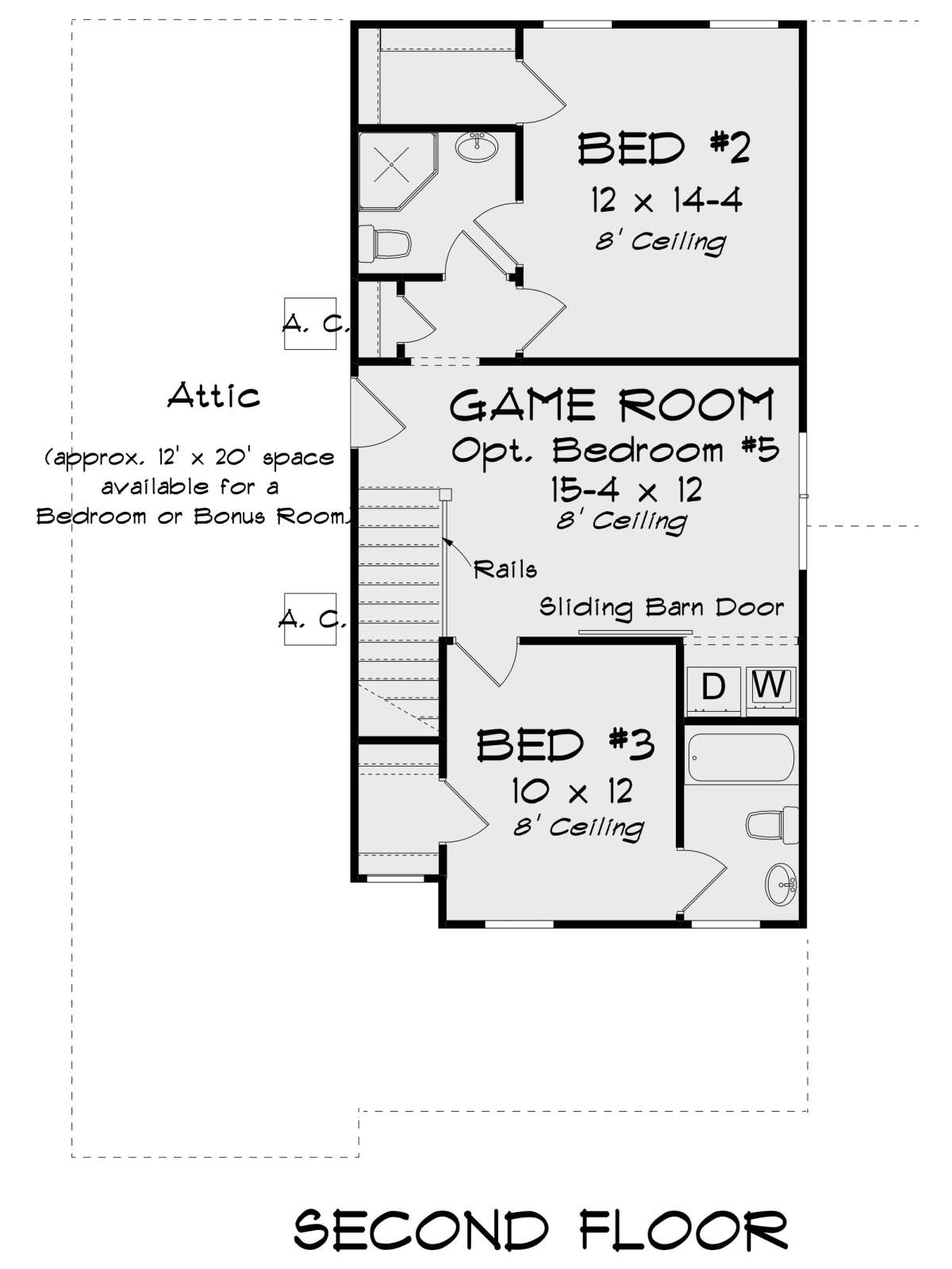 Second Floor for House Plan #4848-00357
