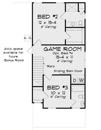 Second Floor for House Plan #4848-00359