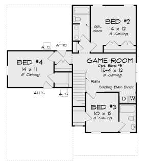 Second Floor for House Plan #4848-00360