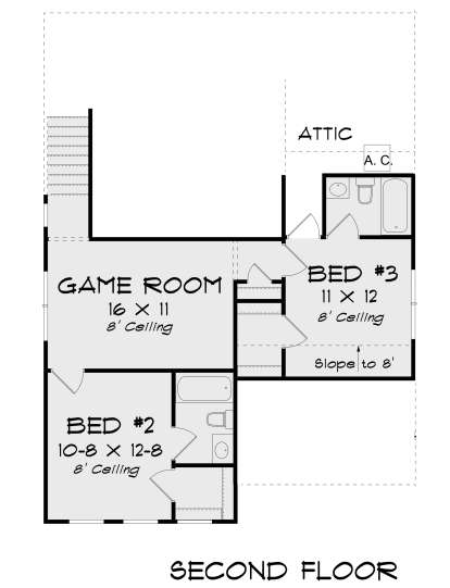 Second Floor for House Plan #4848-00362