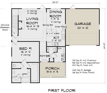 Main Floor for House Plan #4848-00363