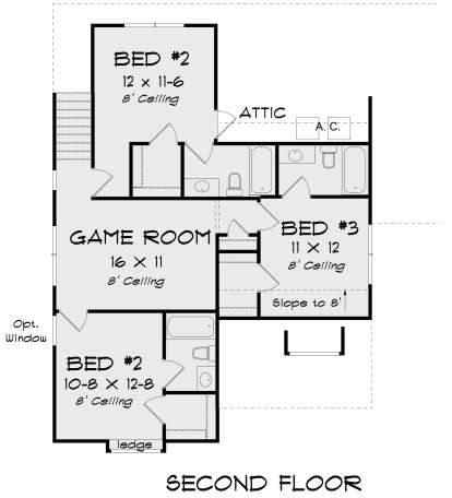 Second Floor for House Plan #4848-00363