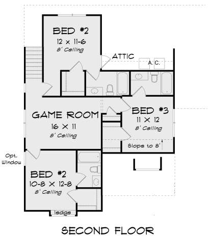 Second Floor for House Plan #4848-00364
