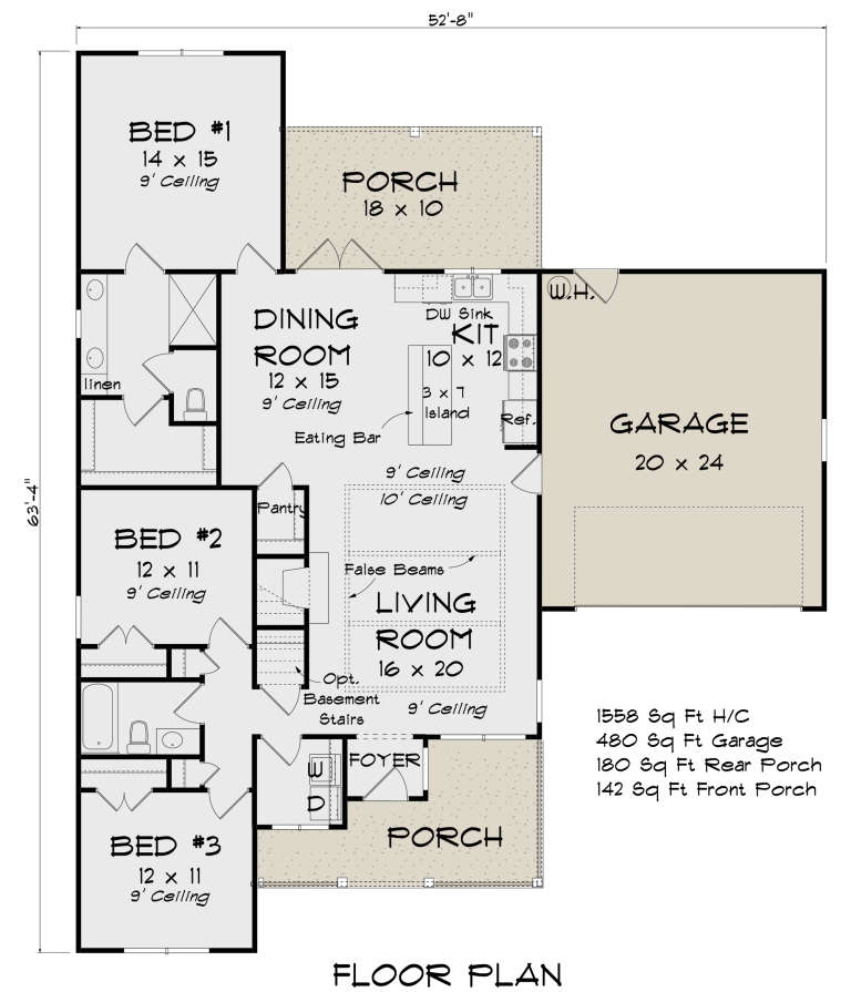 House Plan House Plan #23655 Drawing 1