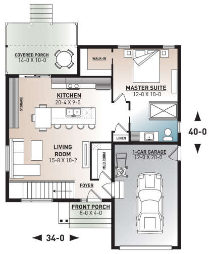 House Plan House Plan #23657 Drawing 1