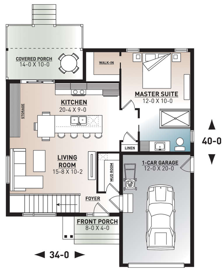 House Plan House Plan #23657 Drawing 1