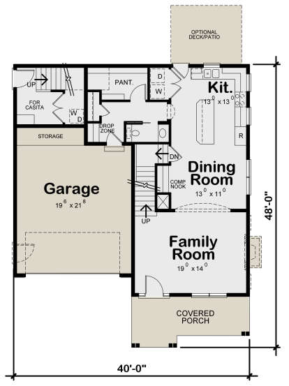 Main Floor for House Plan #402-01598