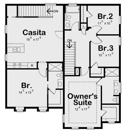 Second Floor for House Plan #402-01598