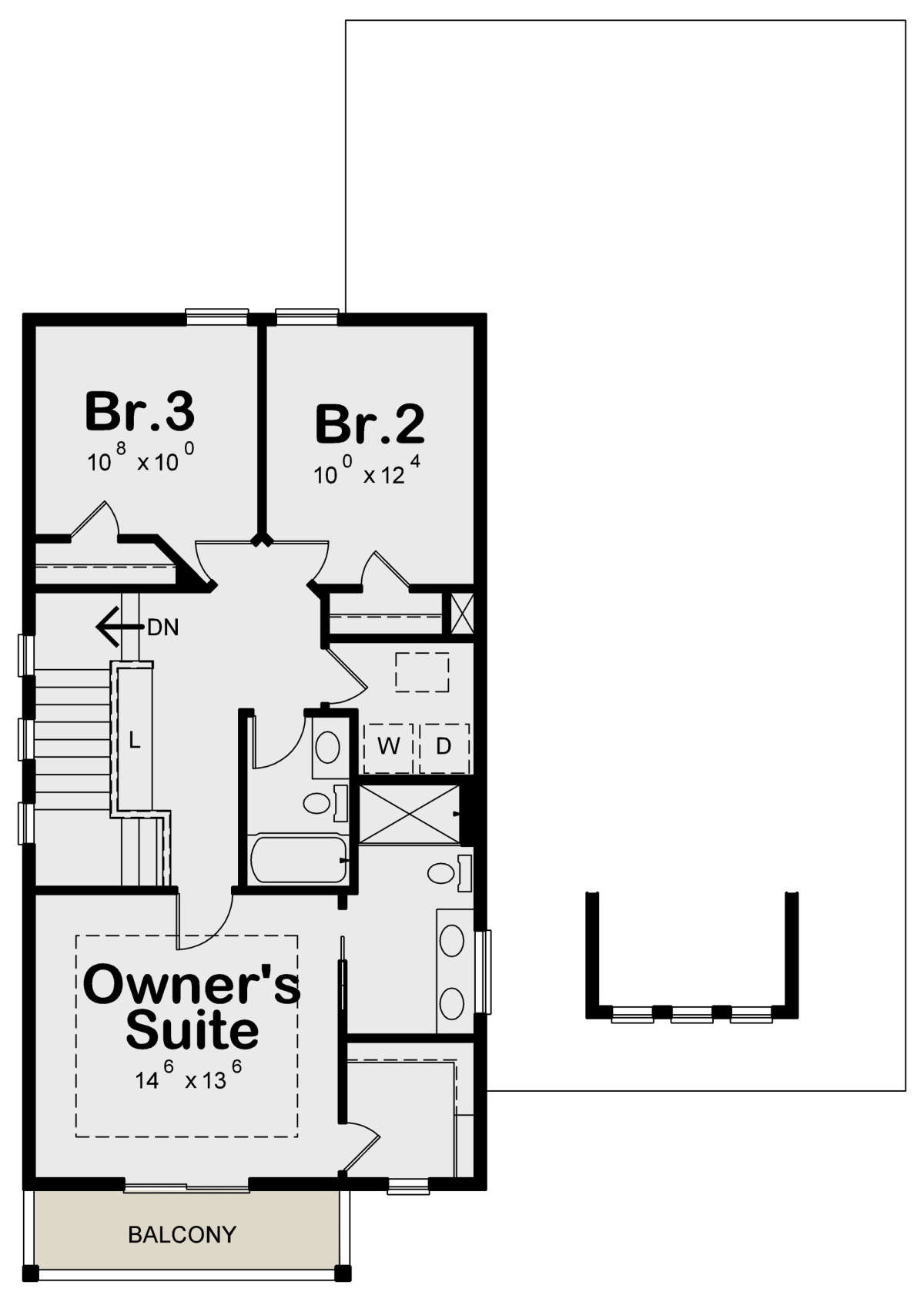 Second Floor for House Plan #402-01599