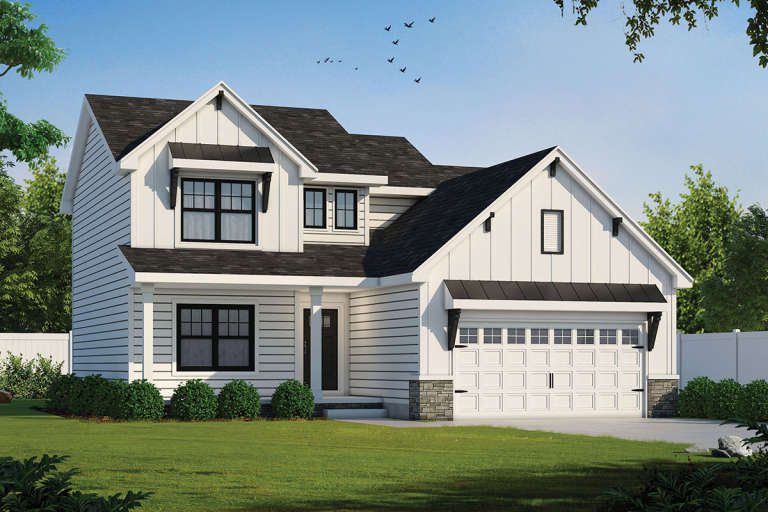 House Plan House Plan #23660 Front Elevation 