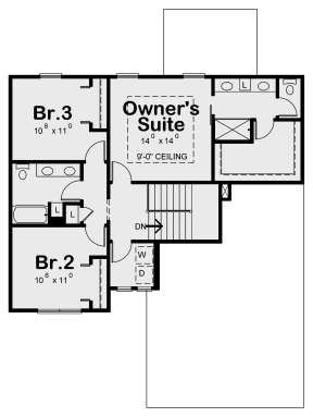 Second Floor for House Plan #402-01600