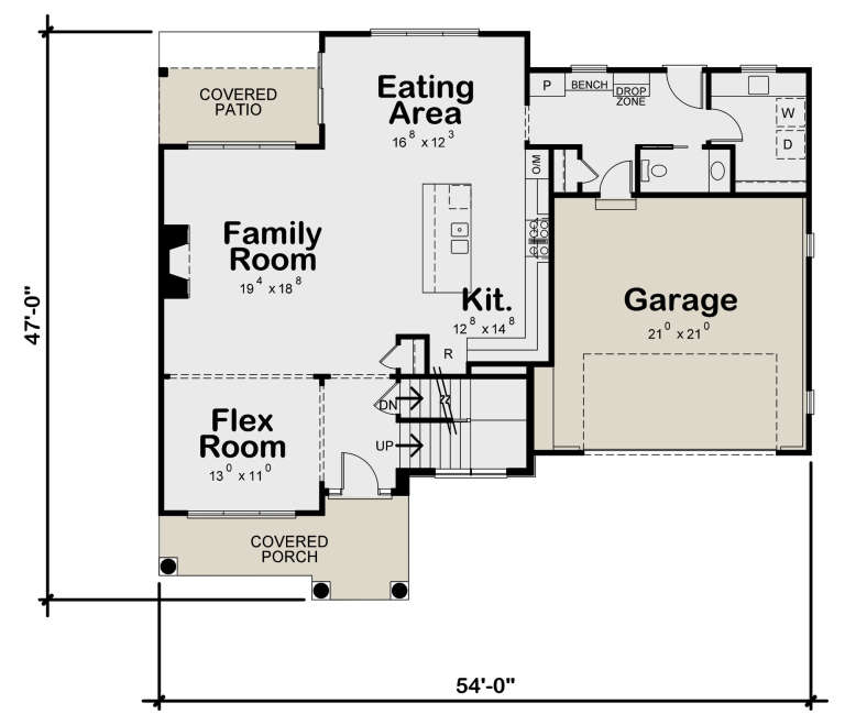 House Plan House Plan #23662 Drawing 1