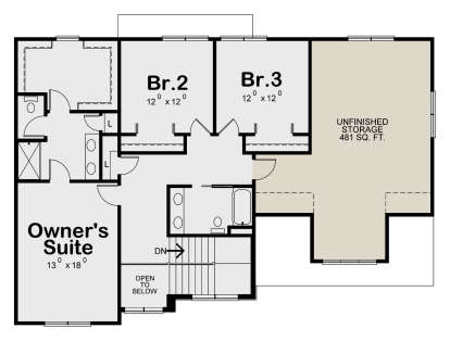 Second Floor for House Plan #402-01602