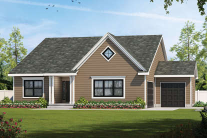 Ranch House Plan #402-01603 Elevation Photo