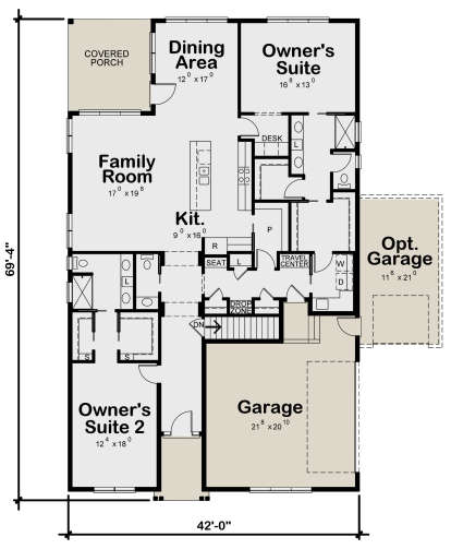 Main Floor for House Plan #402-01603