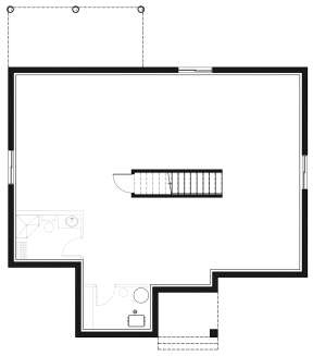 Basement for House Plan #034-01225