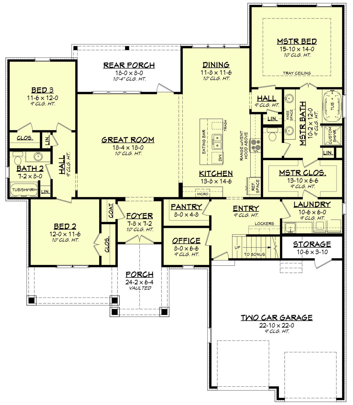 Main Floor for House Plan #041-00196