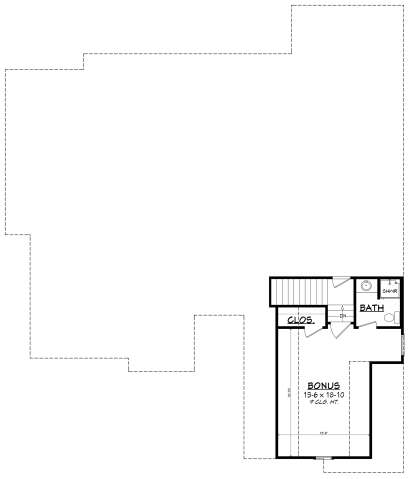 Bonus Room for House Plan #041-00196