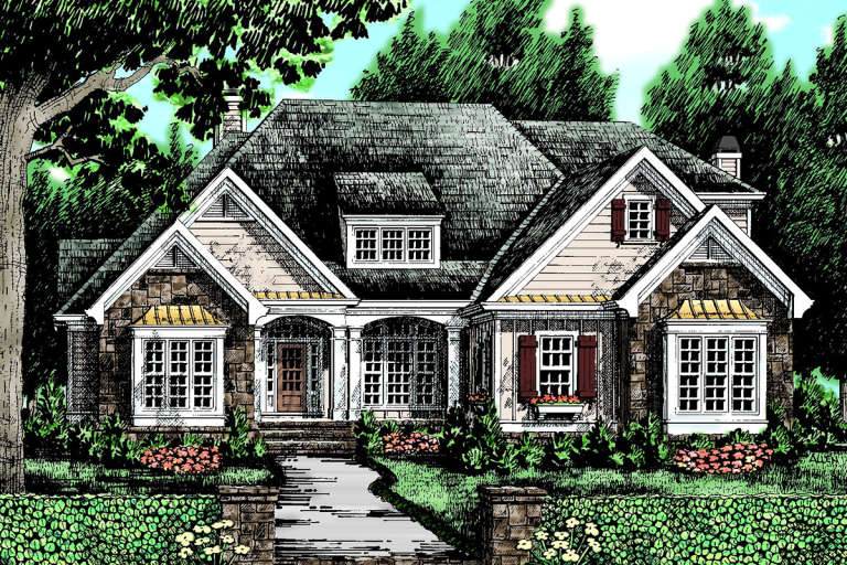 House Plan House Plan #23668 Front Elevation 