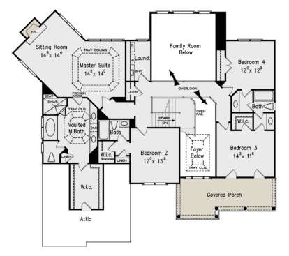 Second Floor for House Plan #8594-00348