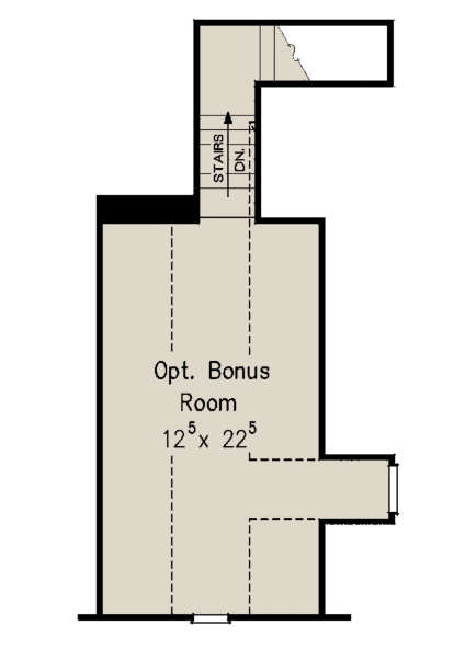 Optional Bonus Room for House Plan #8594-00349