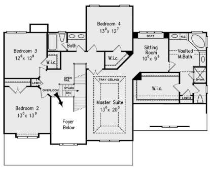 Second Floor for House Plan #8594-00350